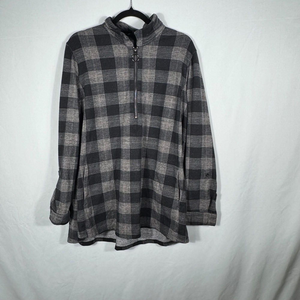 John + Mark Men's Sz XL Half Zip Long Sleeve Shirt